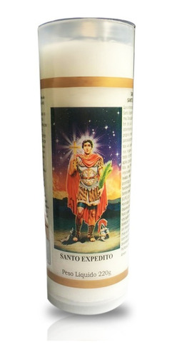 5 Velas Votivas 7 Dias Imagem Santo Expedito