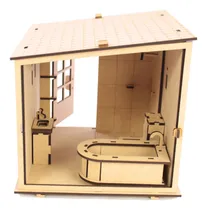 Comprar Set De Baño Para Casa De Muñecas De Campo Muñecas Pequeñas