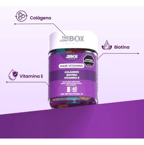 Gomas Colágeno, Biotina Y Vitamina E Pack2
