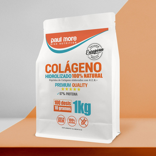 Imagen 4 de 7 de Colageno Hidrolizado Puro 1 Kilo. 100 Dosis
