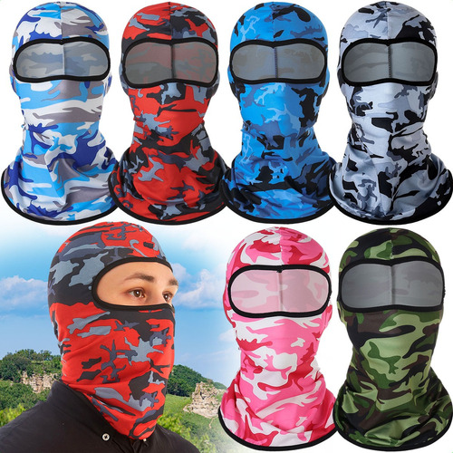 Balaclava Full-pasamontañas Militar Táctico Bandana Moto6pcs