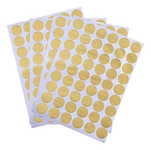 X 200 Pegatinas Con Hojas Doradas, 5 Cm, Lunares