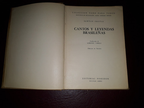 Cantos Y Leyendas Brasileñas-newton Freitas