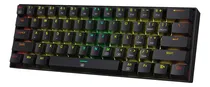 Comprar Redragon K630 Dragonborn - Teclado Con Cable Para Juegos Rgb 60%, Teclado Mecánico Compacto De 61 Teclas Con Interruptor Rojo Lineal, Soporte De Driver Profesional, Negro