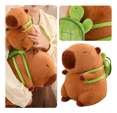 Bonecas De Pelúcia De 23 Cm E Capivara, Cor S De 23 Cm