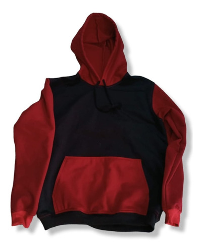 Sudadera Bicolor Moda Fashion Hoodie Gorro Cangurera