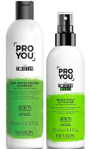 Shampoo + Spray Activador Ondas Revlon Pro You The Twister