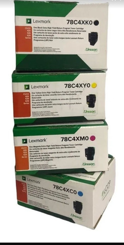 Toner Lexmark 78c4x Originales 100% Garantizados Serie Compl