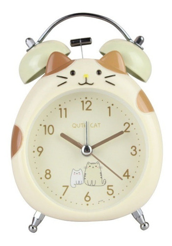 Reloj Despertador Gato Para Niñas, Alarma De Dibujos Ani [u]