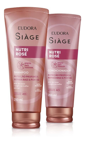 Shampoo E Condicionador Siàge Nutri Rosé - Eudora