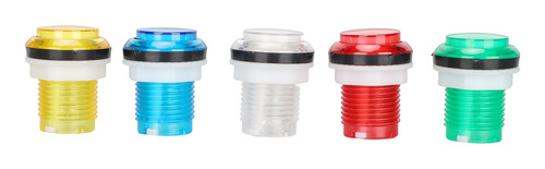 Pulsador Arcade Incorporado, Luz Led Game De 32 Mm, 5 Colore