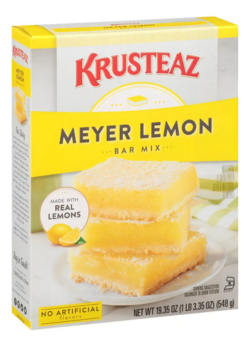 Meyer Lemon Bar Mix Limón Amarillo Harina Pay Krusteaz Impor