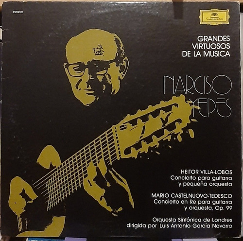 Disco Lp Narciso Yepes Heitor Villa - Lobos Deutsche #5238