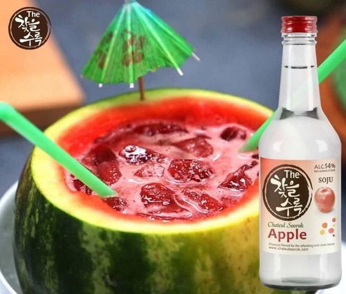 Soju Apple Bebida Premium Manzana 375 Ml. - 2 Botellas