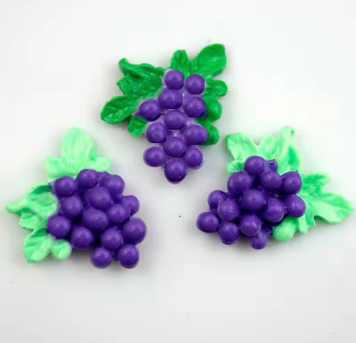 Molde Silicona Racimo Uvas X3 Frutas Fondant Porcelana Vela Rosa