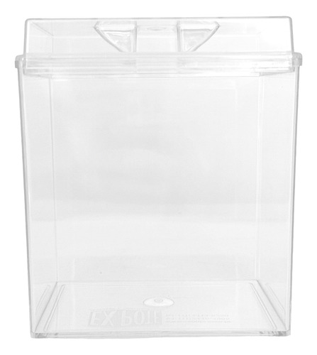 Kit 7 Potes Acrílico Retangular C/ Tampa 1,5l+ Conchas 300ml