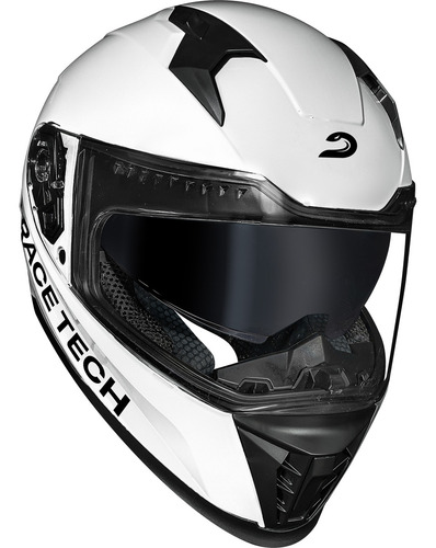Capacete Race Tech Volt Branco Tamanho 58