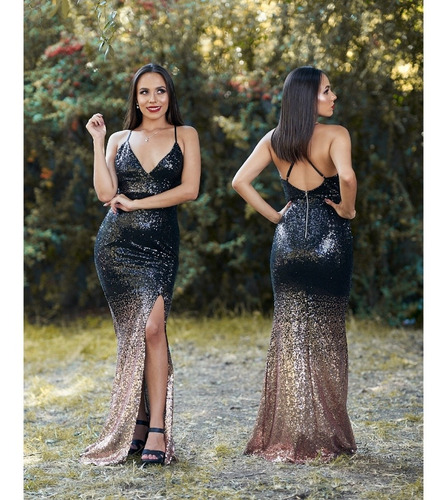 Vestido Fiesta Matrimonio Graduacion Gala Bodycon Lentejuela