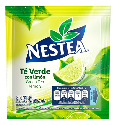 Té Verde Nestea De 48gr 2 Unds