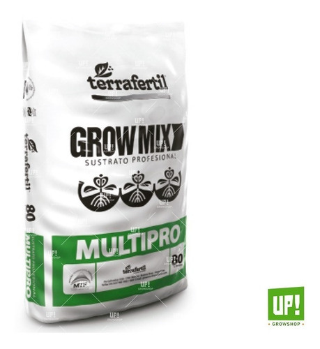 Sustrato Growmix Tierra Fértil Multipro Perlita 80lts Indoor