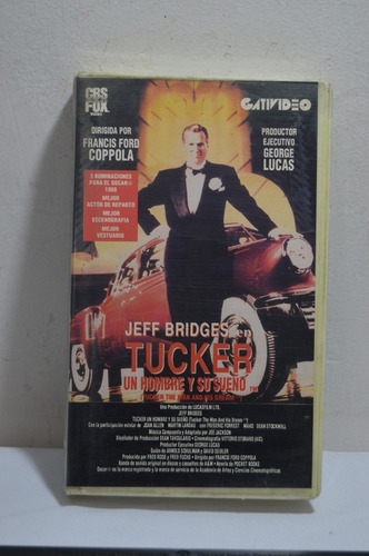 Vhs Tucker - Geroge Lucas - Francis Ford Coppola 1988