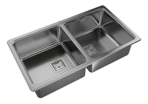 Imagen 1 de 7 de Pileta Ac.inox. Cocina Doble Q76a L. 304 Johnson Aceros