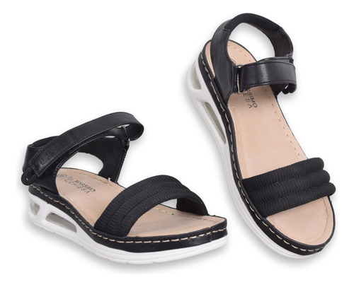 Sandalias Mujer Massimo Chiesa Alice Velcro Cámara De Aire