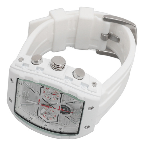 Relógio De Quartzo Branco Branco Timing Men Accurate Waterpr