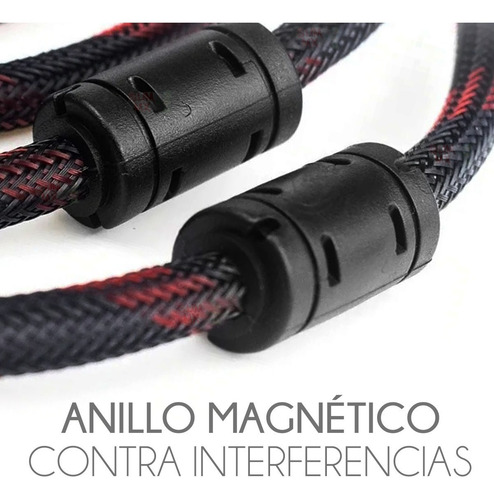 Imagen 8 de 9 de Cable Hdmi 5 Metros Ps3 Ps4 Xbox 360 Laptop Pc Full Hd 1080p