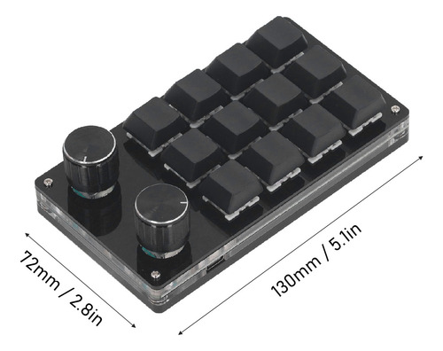 Teclado Macro Mecánico De Programación Para Videojuegos, 12