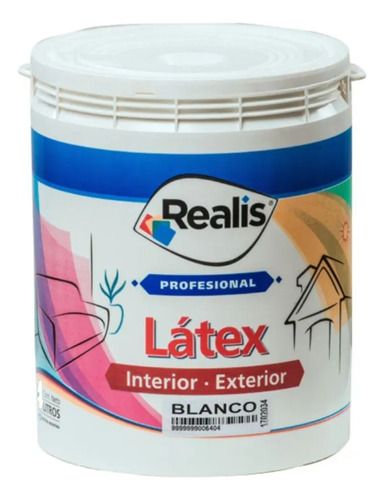 Latex Int-ext  Realis 10 Lts Bco Proteccion De Superficies