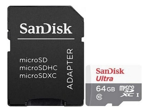 Cartão De Memória Sandisk 64 Gb P/ Moto E20 Xiaomi Poco M3