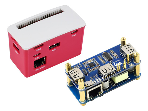 Poe Ethernet/usb Hub Box Para Raspberry Pi Zero/zero W/zero