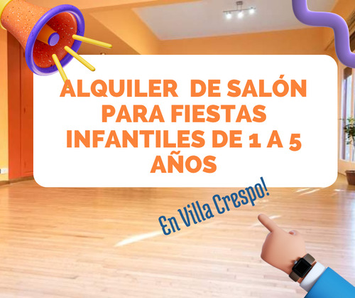 Alquiler De Salón Para Cumpleaños Infantiles Villa Crespo 