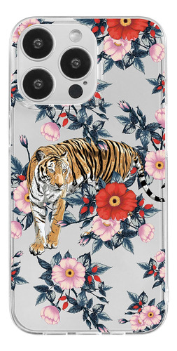 Funda Blingyøs Para iPhone 13 Pro Max-tigre Con Flores