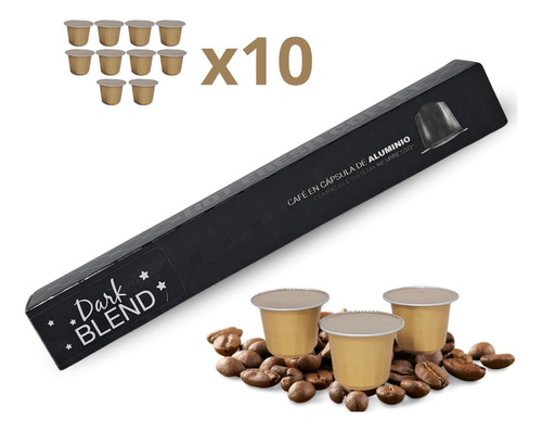 Cápsulas De Café Compatible Nespresso Dark Blend