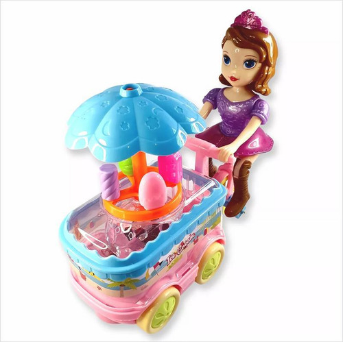 Carrinho De Sorvete Princesa Sofie - Boneca Sofia - Rosa