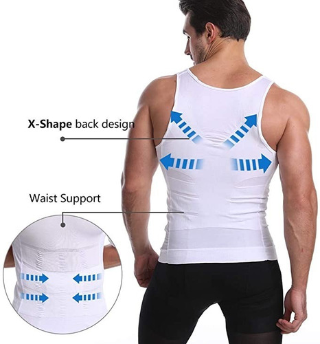 Whatafit Camiseta Faja Playera Reductora Moldeadora Hombre