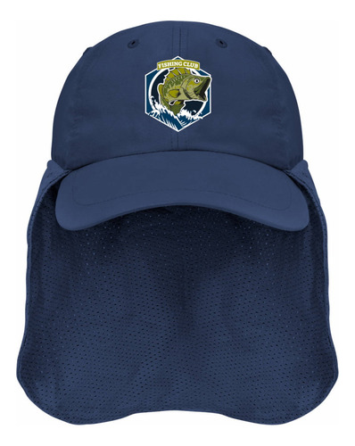 Gorra Pescador Fishing Club C/faldón Malla Azul Navy Sion