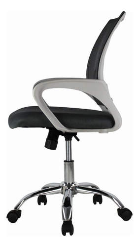 Silla Ergonomica Mundo In Jm-107 Respaldo Mesh Apoyabrazos Color Gris