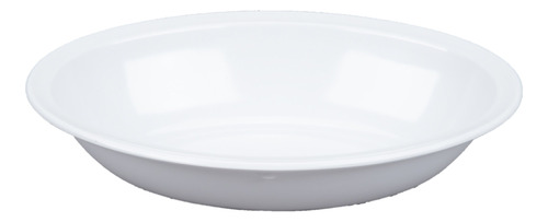 Set X12 Bowl Oval Ensaladera Compotera Melamina Blanca 25x18