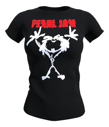 Polera Mujer Diseño Pearl Jam 100% Algodon