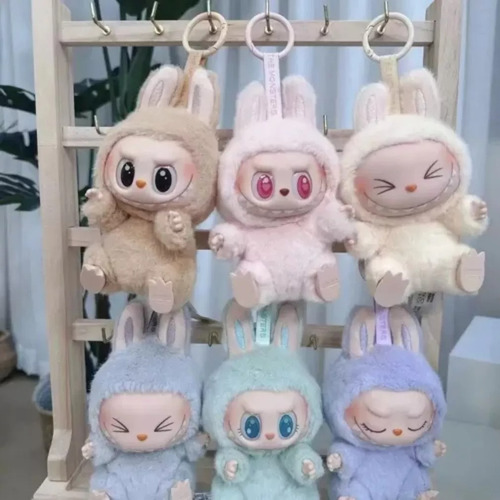 For Labubu Exciting Macaron The Monsters 6 Unidades