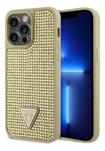 Protector Guess Para Phone 15 Pro Max Brillos Dorado