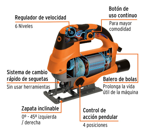 Combo Caladora 750w Cuchilla De Vuelta Cepillo Carpintero