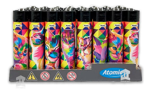 Encendedores Geo Cats 24 Und- Distribuidor Oficial Atomic