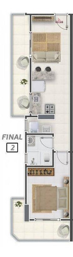 Apartamento Com 1 Dormitório À Venda, 42 M² Por R$ 209.700,00 - Canto Do Forte - Praia Grande/sp - Ap1037