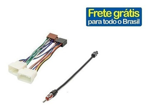 Kit Plug Conector Adap. Rádio E Antena Orig. Renault