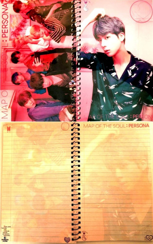 Jin Map Of The Soul Persona V2 Libreta Bts Kpop Coreano Animarte Juarez (Usado)