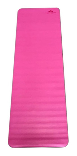 Imagen 2 de 6 de Colchoneta Mat Yoga Pilates Fina Ejercicio Equilibrio Caucho Color Rosa